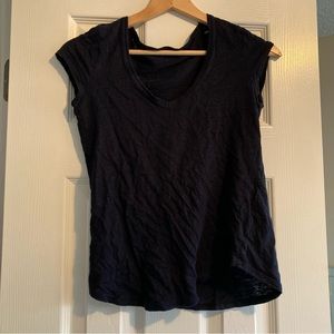 Madewell linen v neck t-shirt